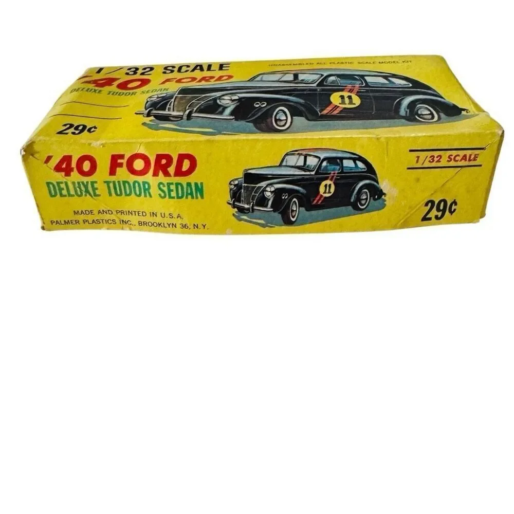 Palmer Plastics 1:32 '40 Ford Deluxe Tudor Sedan Kit No. 248 39 Box- Rare!!